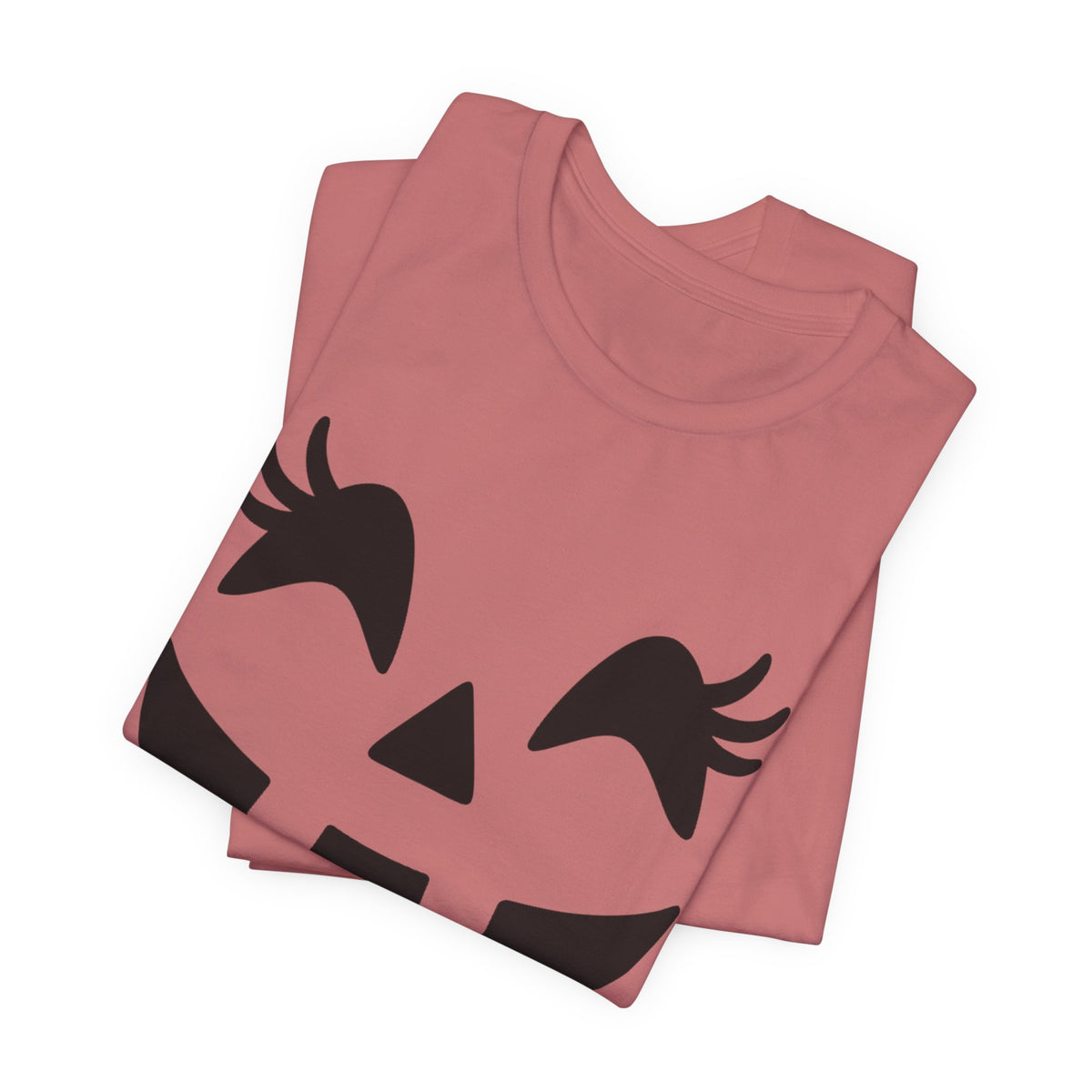 Masque de citrouille Jack O'Lantern Cils Halloween Femmes Filles T-Shirt