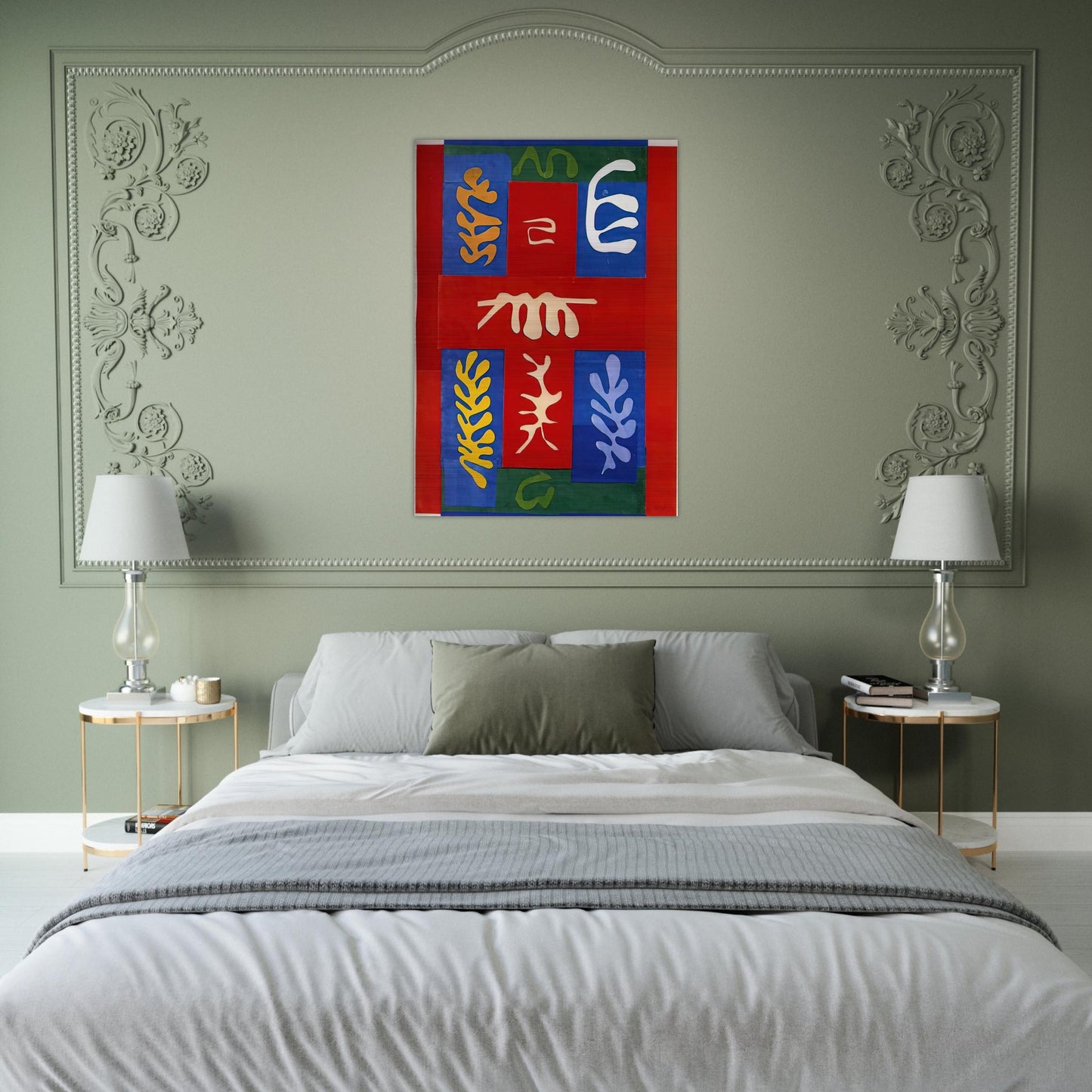 CUT OUTS 4 - Henri Matisse Brushed Aluminum Print - 70x100 cm / 28x40 inches | Henri Matisse Aluminum Print | Henri Matisse Prints