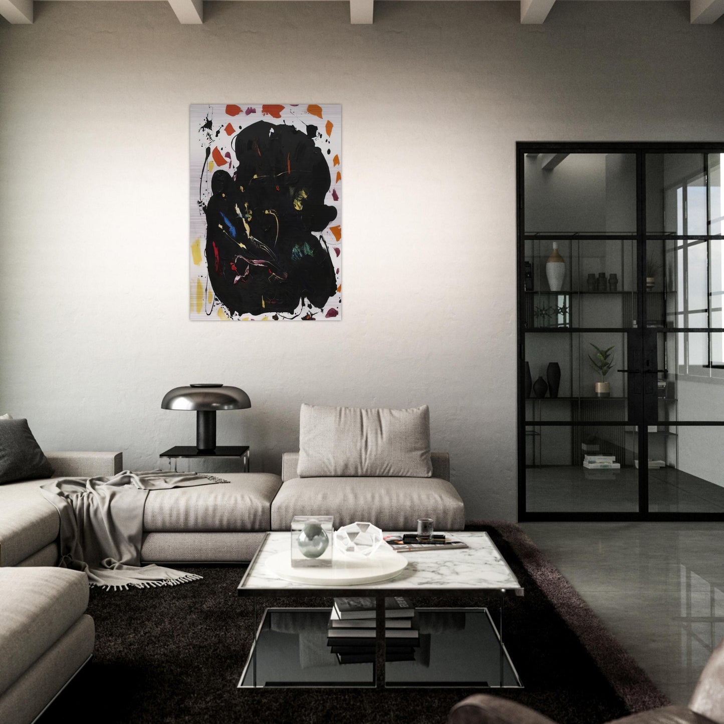 Black Diamond - Hans Hofmann Brushed Aluminum Print - 70x100 cm / 28x40 inches | Hans Hofmann Aluminum Print | Hans Hofmann Prints