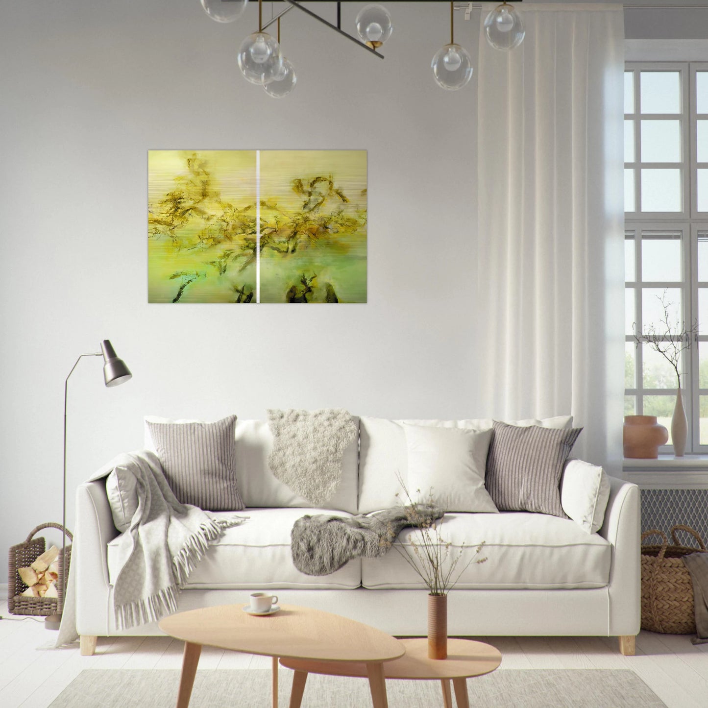 27 10 2002 2002 - Zao Wou-Ki Brushed Aluminum Print - 70x100 cm / 28x40 inches | Zao Wou-Ki Aluminum Print | Zao Wou-Ki Prints