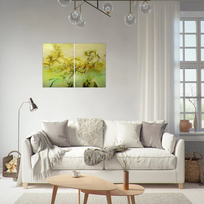 27 10 2002 2002 - Zao Wou-Ki Brushed Aluminum Print - 70x100 cm / 28x40 inches | Zao Wou-Ki Aluminum Print | Zao Wou-Ki Prints
