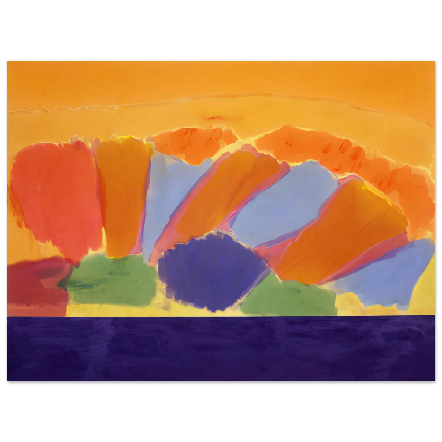 Ronnie Landfield - Uriel - 1978  75x100 cm / 30x40inches Fine Art Poster