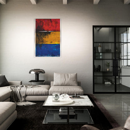 PAINTING WITH TWO BALLS ULAE 87 - Jasper Johns Brushed Aluminum Print - 70x100 cm / 28x40 inches | Jasper Johns Aluminum Print | Jasper Johns Prints