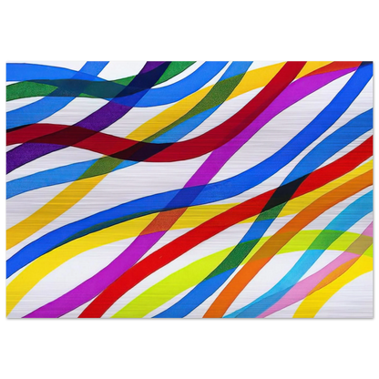 Untitled - 1990 - Piero Dorazio Brushed Aluminum Print - 70x100 cm / 28x40 inches | Piero Dorazio Aluminum Print | Piero Dorazio Prints