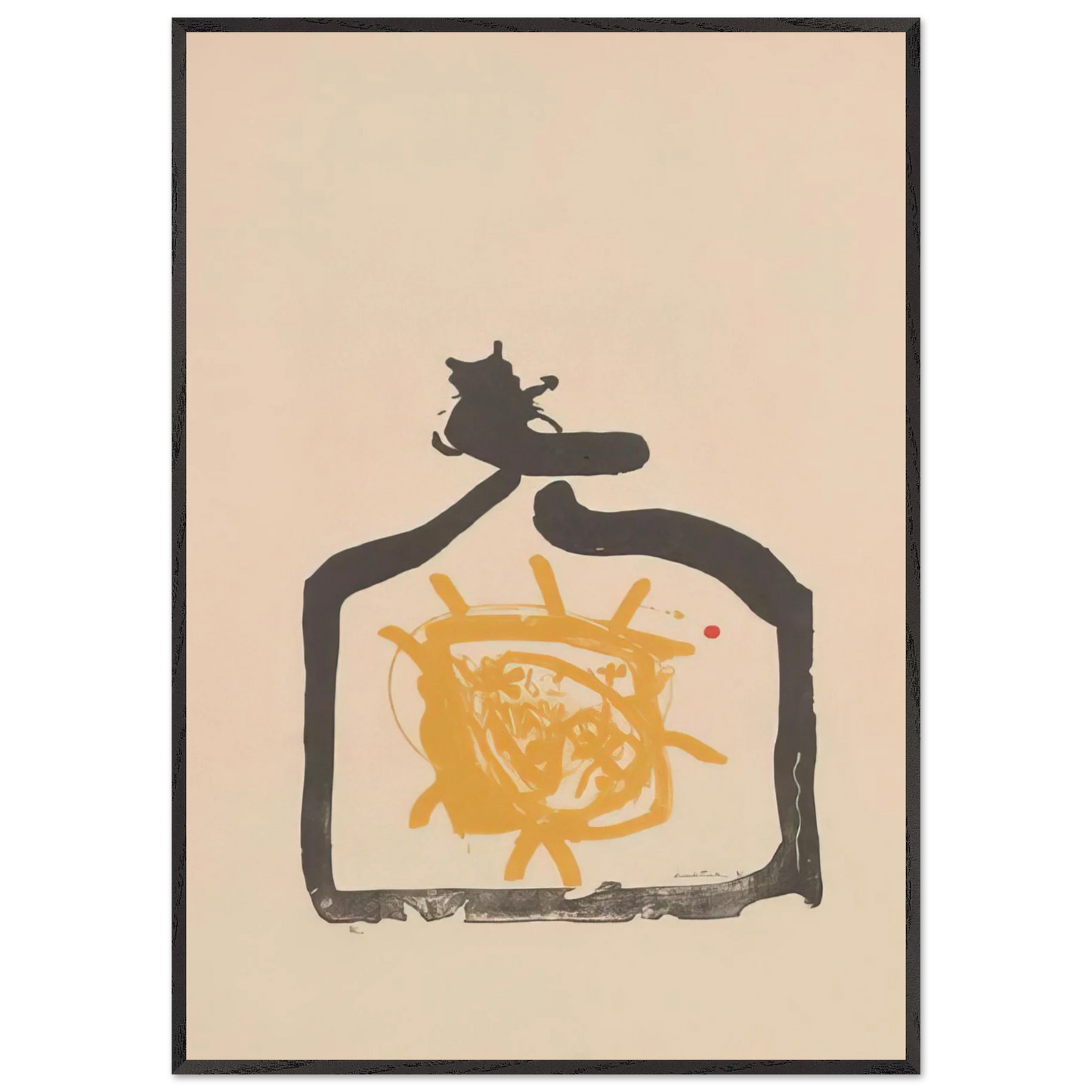Helen Frankenthaler - May 26th Backwards - 1961 Wall art - 50x70 cm / 20x28 inches - Premium Wooden Framed Poster With Fine Art Paper-canvas - Black frame