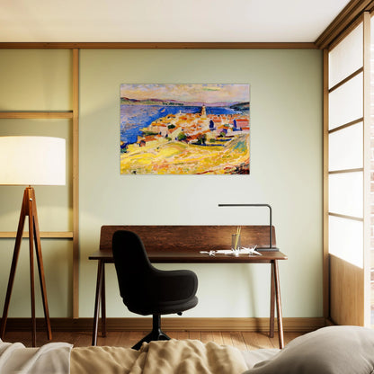 VIEW OF SAINT TROPEZ 1904 - Henri Matisse Brushed Aluminum Print - 70x100 cm / 28x40 inches | Henri Matisse Aluminum Print | Henri Matisse Prints