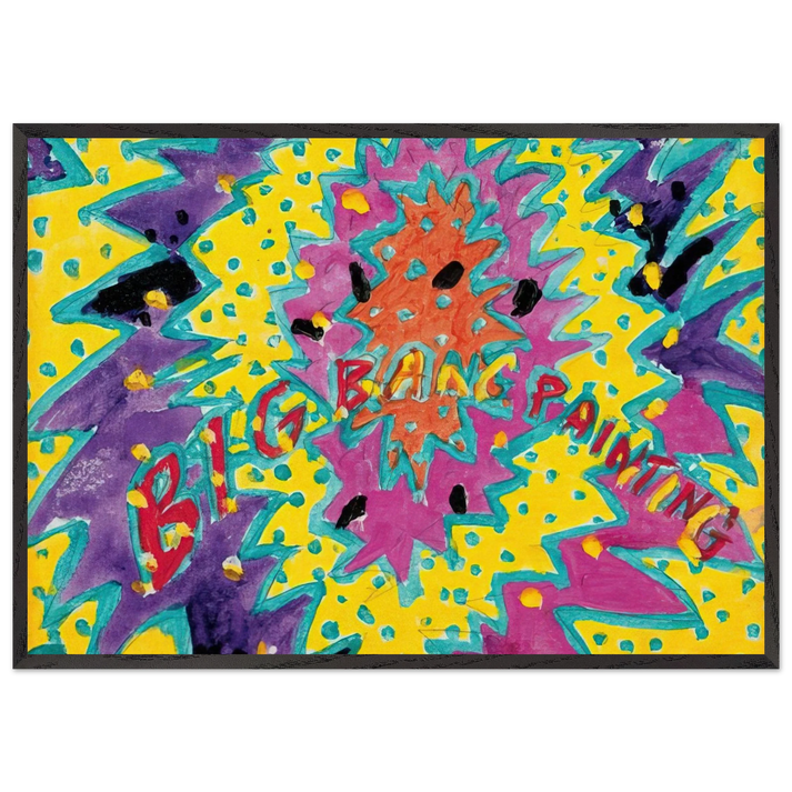 Big Bang Painting - 1988 - Paul Thek 70x100 cm / 28x40 inches Framed Art Print – Black Wooden Frame