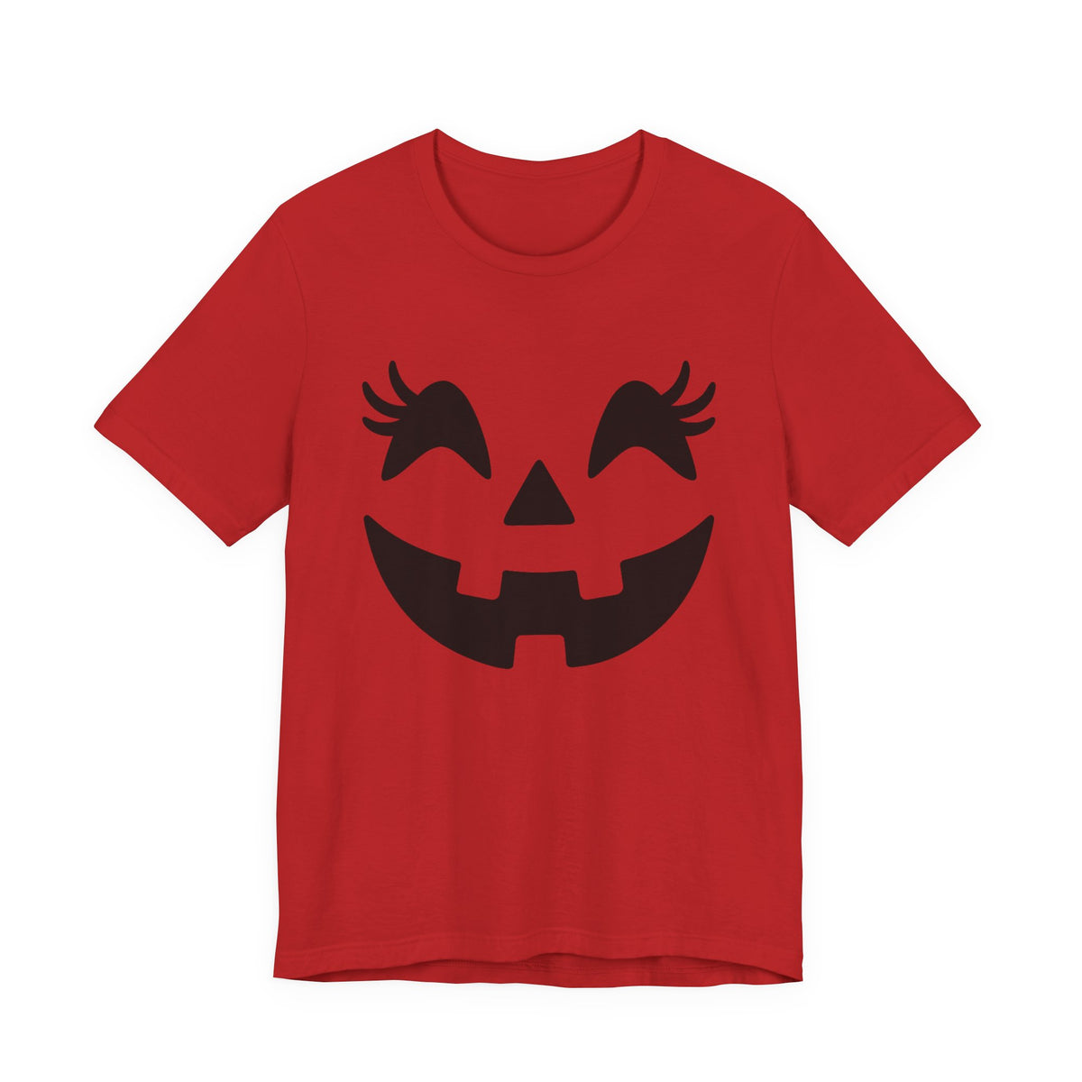 Masque de citrouille Jack O'Lantern Cils Halloween Femmes Filles T-Shirt