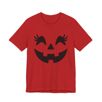 Masque de citrouille Jack O'Lantern Cils Halloween Femmes Filles T-Shirt