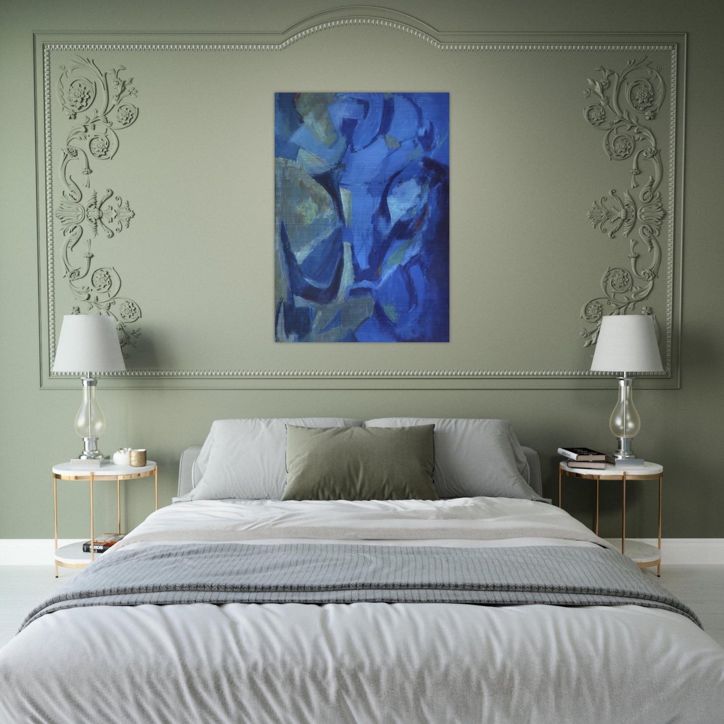 THE STORMY SEA 1958 - Alma Woodsey Thomas Brushed Aluminum Print - 70x100 cm / 28x40 inches | Alma Woodsey Thomas Aluminum Print | Alma Woodsey Thomas Prints