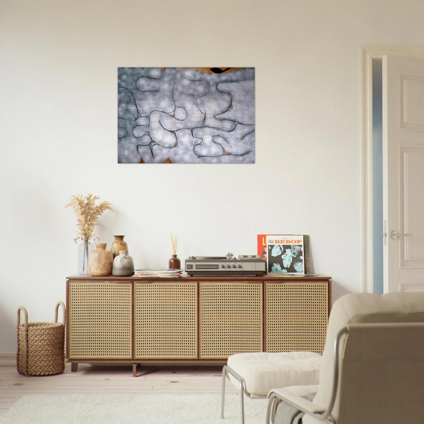 Grey Symphony - 1975 - Victor Pasmore Brushed Aluminum Print - 70x100 cm / 28x40 inches | Victor Pasmore Aluminum Print | Victor Pasmore Prints