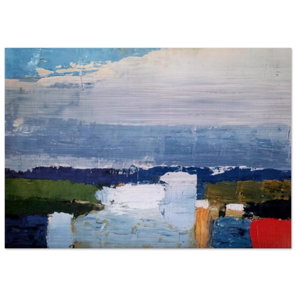 Paysage du midi - Art Informel - Nicolas de Stael Brushed Aluminum Print - 70x100 cm / 28x40 inches | Nicolas de Stael Aluminum Print | Nicolas de Stael Prints