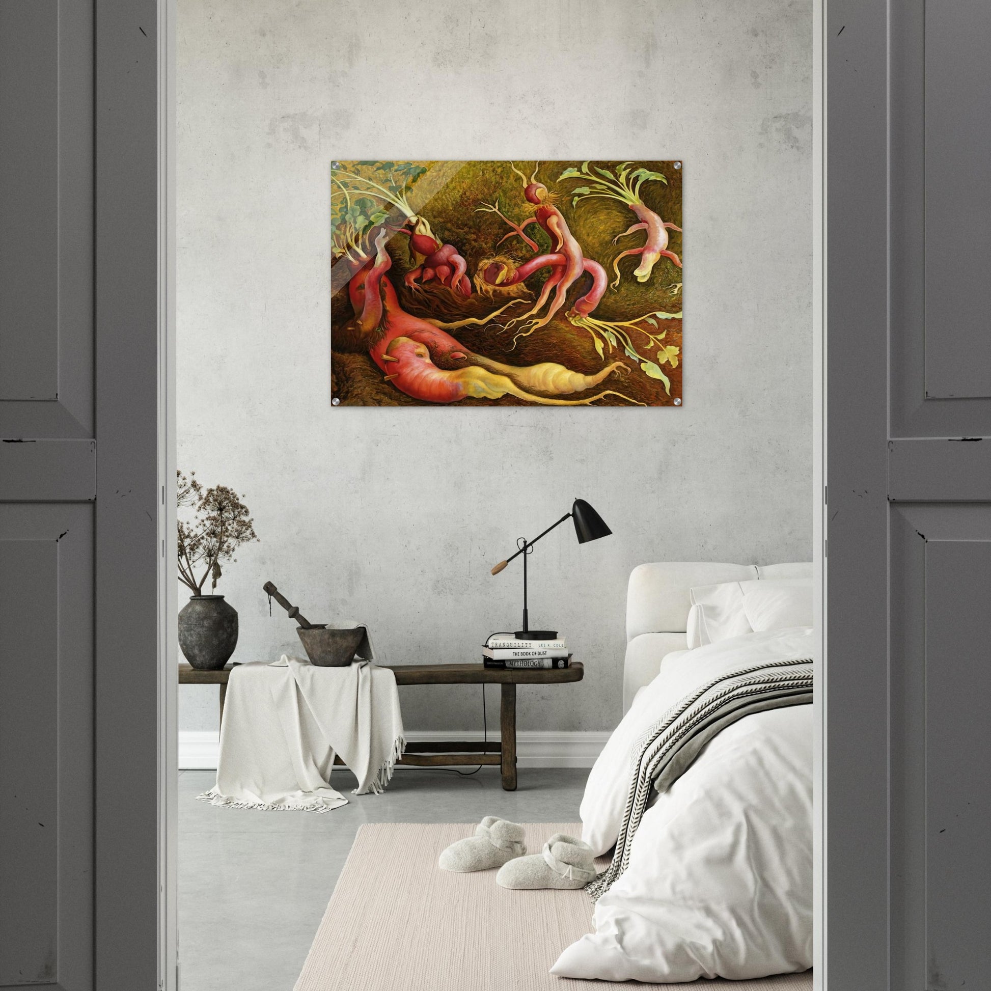THE TENPTATIONS OF SAINT ANTONY 1947 - Diego Rivera Acrylic Print - 70x100 cm / 28x40″ inches | Diego Rivera Wall Art | Diego Rivera Prints