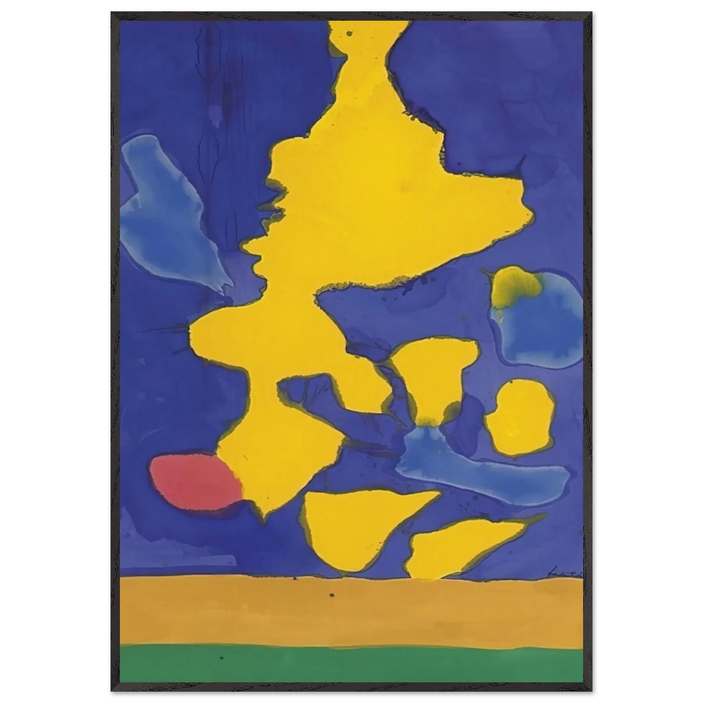 Helen Frankenthaler - Saturn Revisited - 1964 Wall art - 45x60 cm / 18x24 Inches - Fine Art Poster - -
