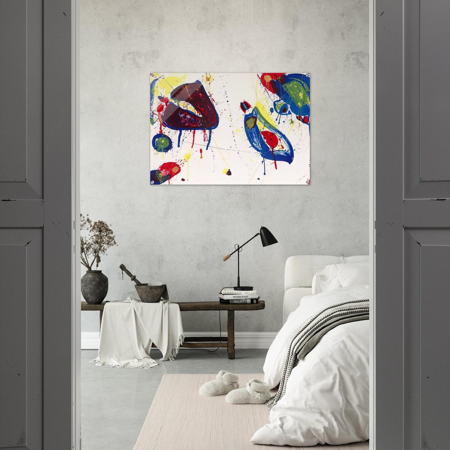Heart Stone - Sam Francis Acrylic Print - 70x100 cm / 28x40″ inches