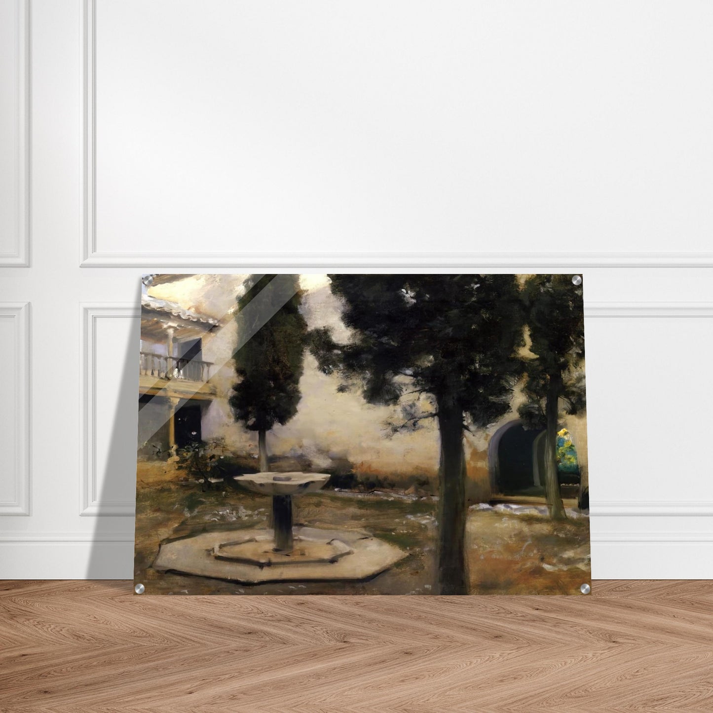 Alhambra, Patio de la Reja - John Singer Sargent Acrylic Print - 70x100 cm / 28x40″ inches