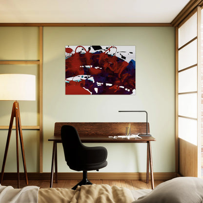 Untitled  SFP94-11  sff 1694  - Sam Francis Brushed Aluminum Print - 70x100 cm / 28x40 inches | Sam Francis Aluminum Print | Sam Francis Prints