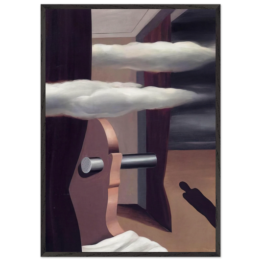 THE CATAPULT OF DESERT 1926 - Rene Magritte 70x100 cm / 28x40 inches Framed Art Print – Black Wooden Frame