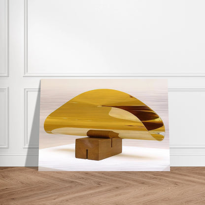 Fläche im Raum von einer Linie begrenzt - 1952 - Max Bill Brushed Aluminum Print - 70x100 cm / 28x40 inches | Max Bill Aluminum Print | Max Bill Prints