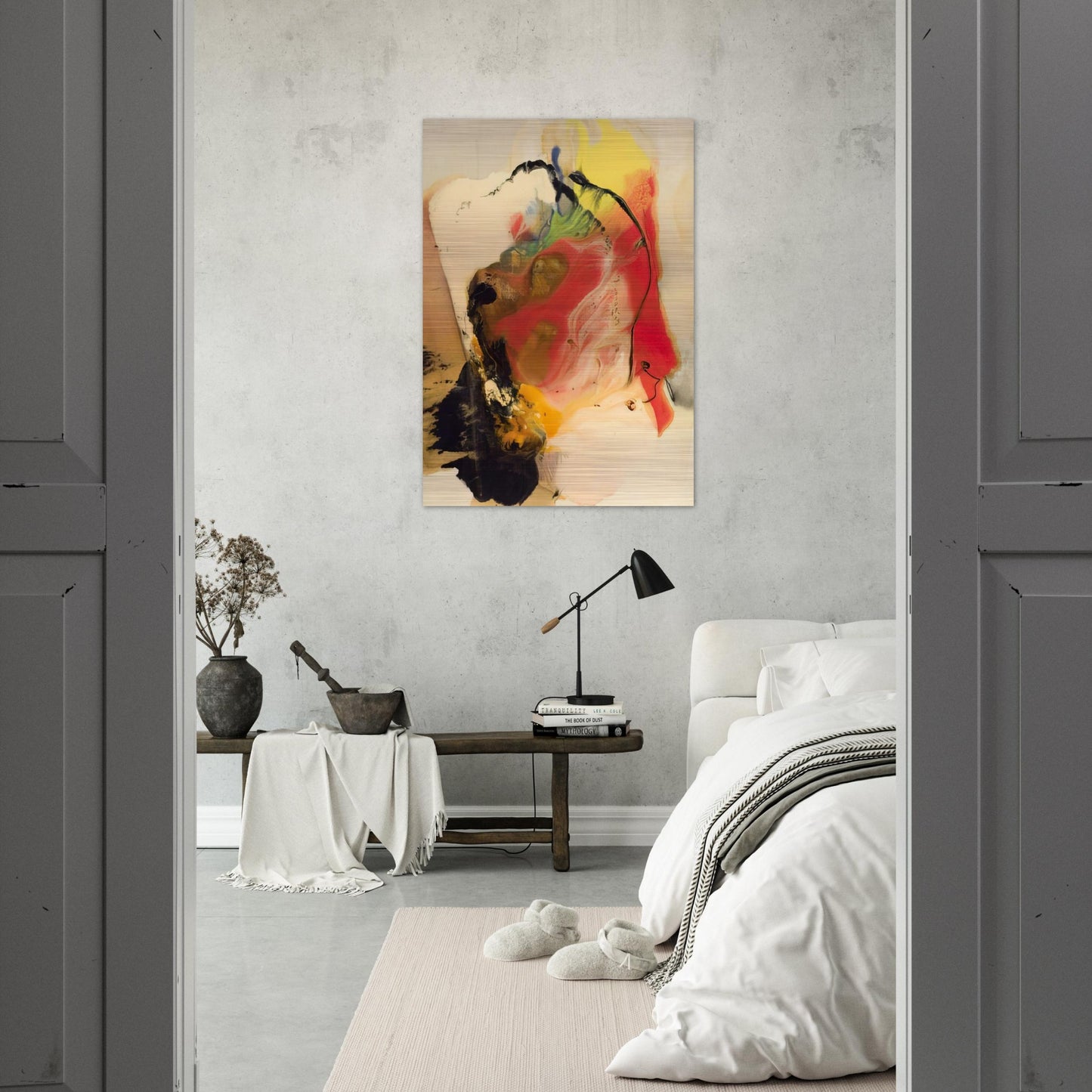 Pompey's Head - 1958 - Paul Jenkins Brushed Aluminum Print - 70x100 cm / 28x40 inches | Paul Jenkins Aluminum Print | Paul Jenkins Prints