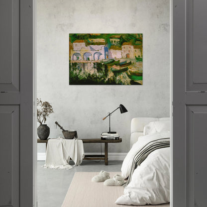 VIEW OF PORTDOGUE PORT ALUGER - Salvador Dali Brushed Aluminum Print - 70x100 cm / 28x40 inches | Salvador Dali Aluminum Print | Salvador Dali Prints
