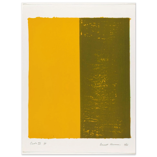Barnett Newman - Canto XIII  75x100 cm / 30x40inches Fine Art Poster