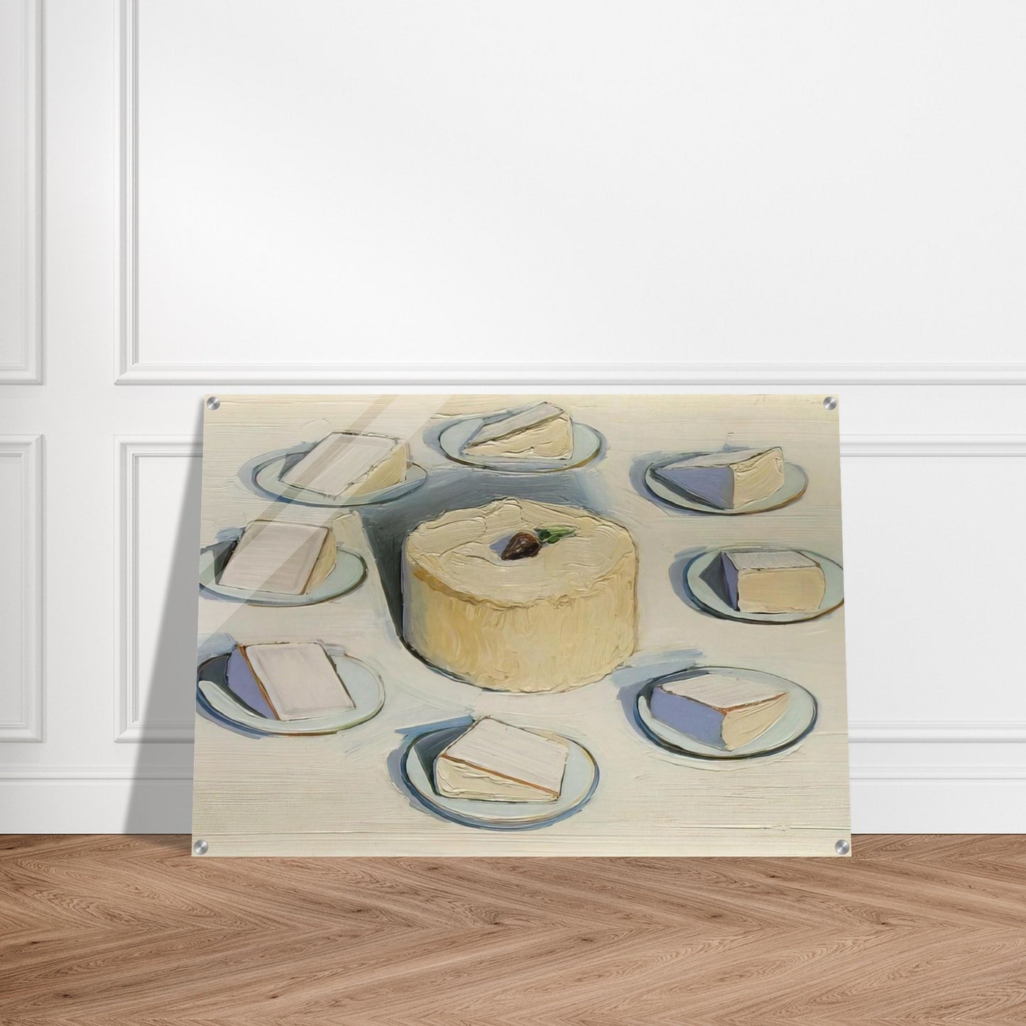Around the Cake - 1962 - Wayne Thiebaud Acrylic Print - 70x100 cm / 28x40″ inches