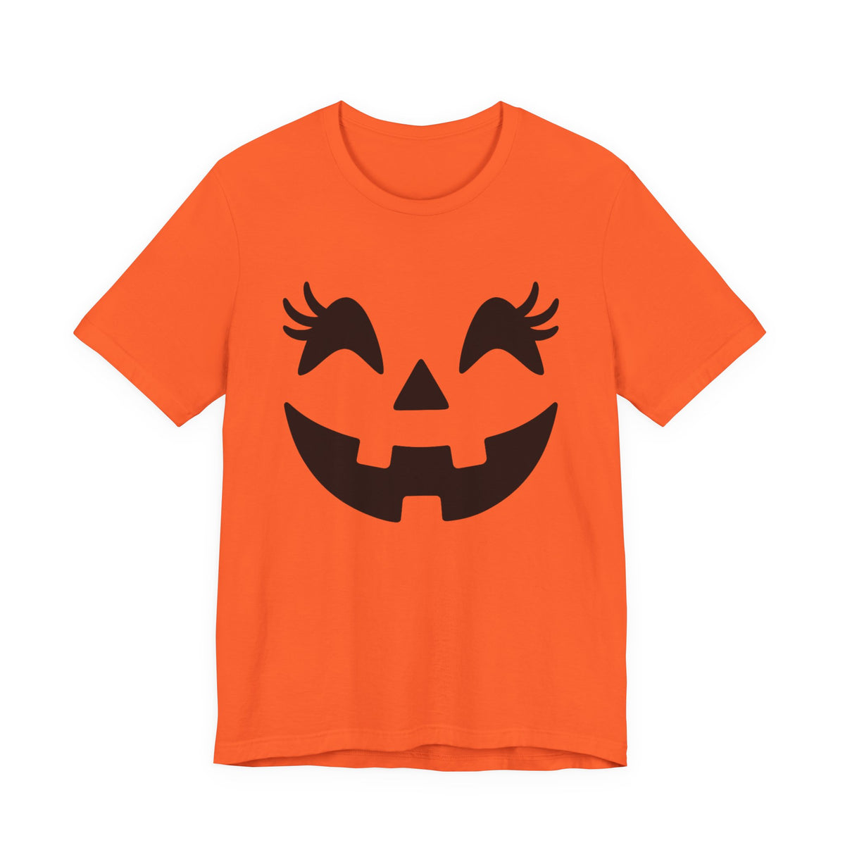 Masque de citrouille Jack O'Lantern Cils Halloween Femmes Filles T-Shirt