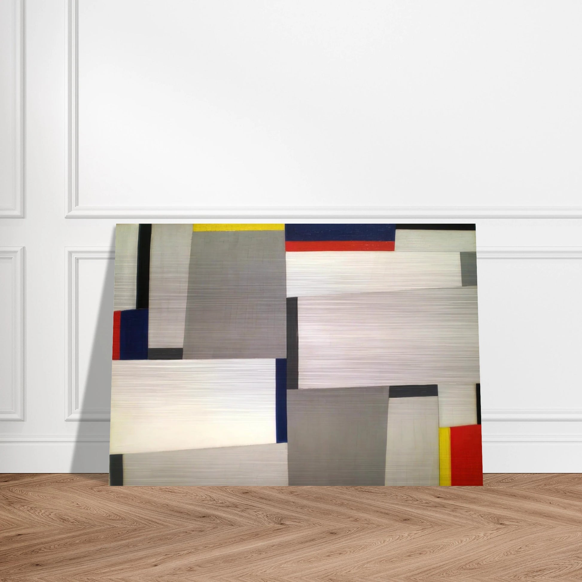 Relational Painting #73 - 1954 - Fritz Glarner Brushed Aluminum Print - 70x100 cm / 28x40 inches | Fritz Glarner Aluminum Print | Fritz Glarner Prints