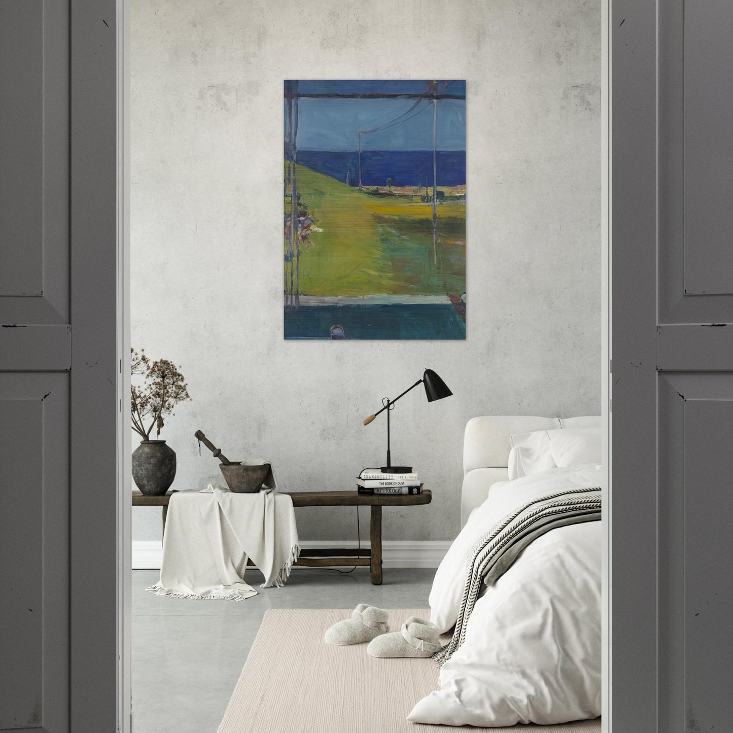Ocean from a Window - Richard Diebenkorn Brushed Aluminum Print - 70x100 cm / 28x40 inches | Richard Diebenkorn Aluminum Print | Richard Diebenkorn Prints