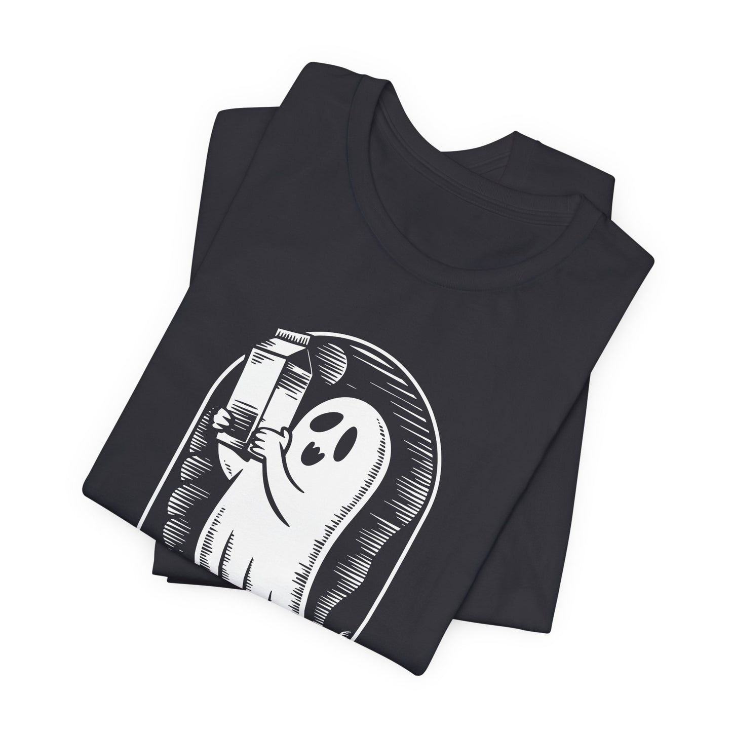 just un père qui revient toujours avec du lait t-shirt Halloween - T-shirt unisexe en jersey à manches courtes