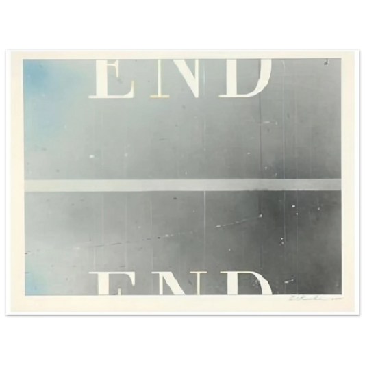 Edward Ruscha - THE END 53  75x100 cm / 30x40inches Fine Art Poster