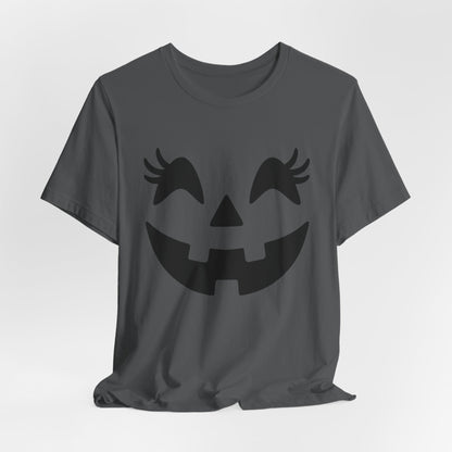 Masque de citrouille Jack O'Lantern Cils Halloween Femmes Filles T-Shirt