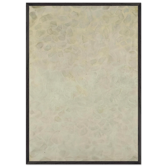 White N2 - Sam Francis 70x100 cm / 28x40 inches Framed Art Print – Black Wooden Frame