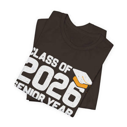 T-shirt de l'année de terminale 2026, T-shirt de graduation, Cadeau de graduation unisexe, Vêtements pour lycéens en terminale, T-shirt pour étudiants en route vers le collège