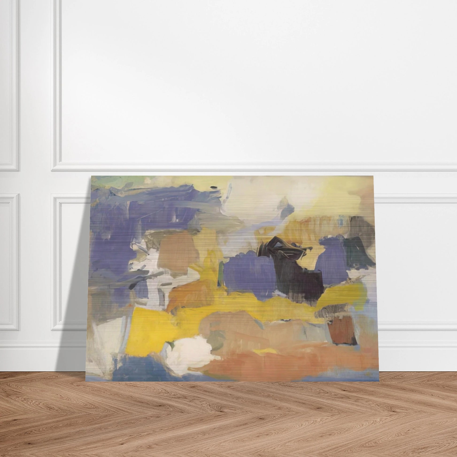 UNTITLED 1958 - Esteban Vicente Brushed Aluminum Print - 70x100 cm / 28x40 inches | Esteban Vicente Aluminum Print | Esteban Vicente Prints