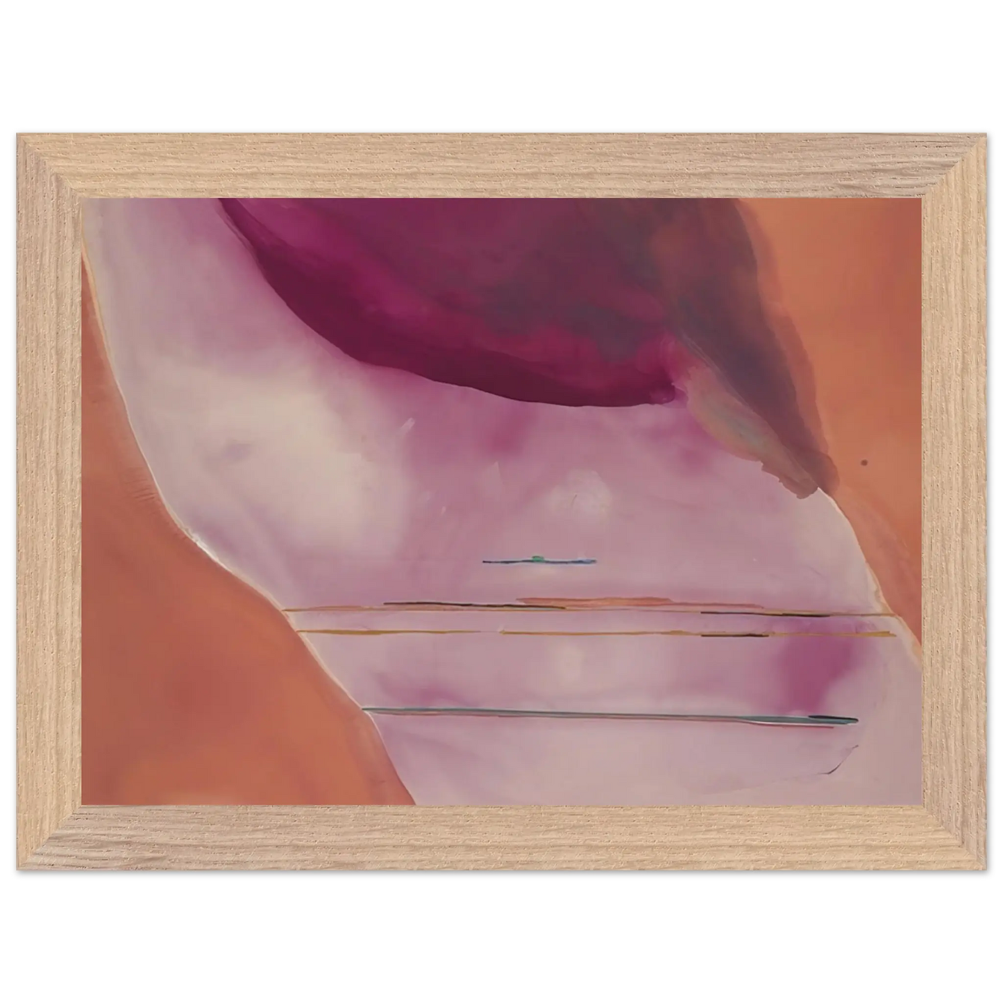 Helen Frankenthaler - Pendulum - 1972 Wall art - A3 (29.7 x 42  cm) - Premium Wooden Framed Poster With Fine Art Paper - Black frame