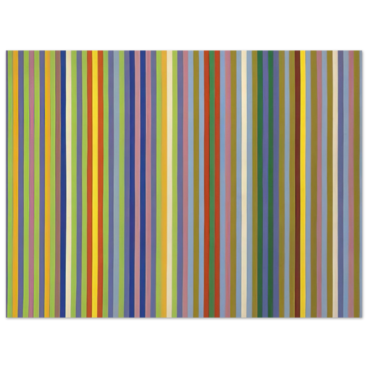 Gene Davis - Lemon Ice - 1965  75x100 cm / 30x40inches Fine Art Poster