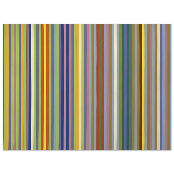 Gene Davis - Lemon Ice - 1965  75x100 cm / 30x40inches Fine Art Poster