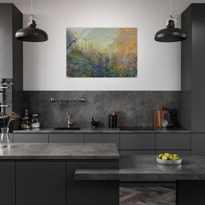 Study Rushes at Argenteuil - claude monet Acrylic Print - 70x100 cm / 28x40″ inches