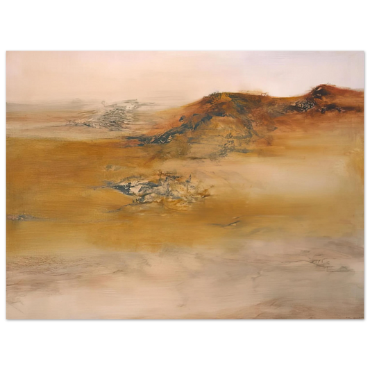 Zao Wou-Ki - 19 10 2001 2001  75x100 cm / 30x40inches Fine Art Poster