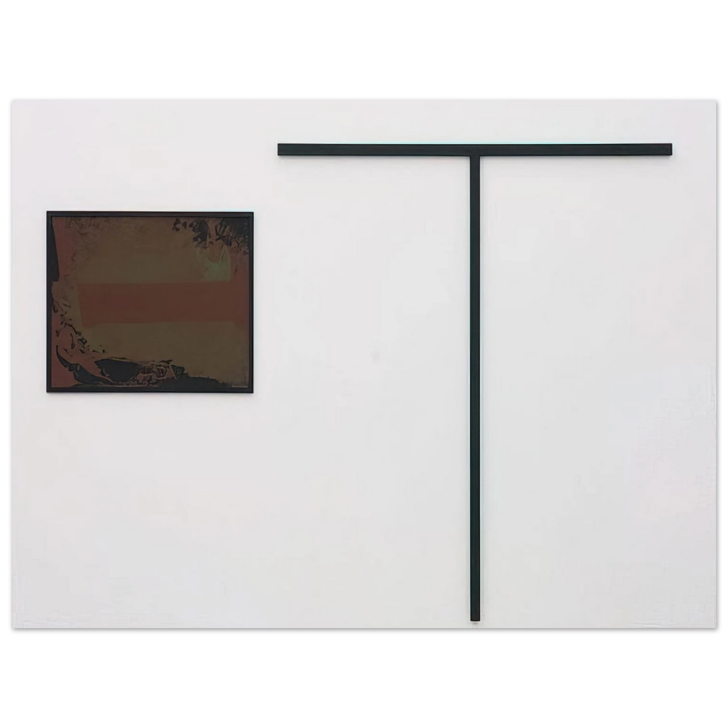 Blinky Palermo - UNTITLED T FORMIGES OBJEKT MIT GOUACHE 1972  75x100 cm / 30x40inches Fine Art Poster