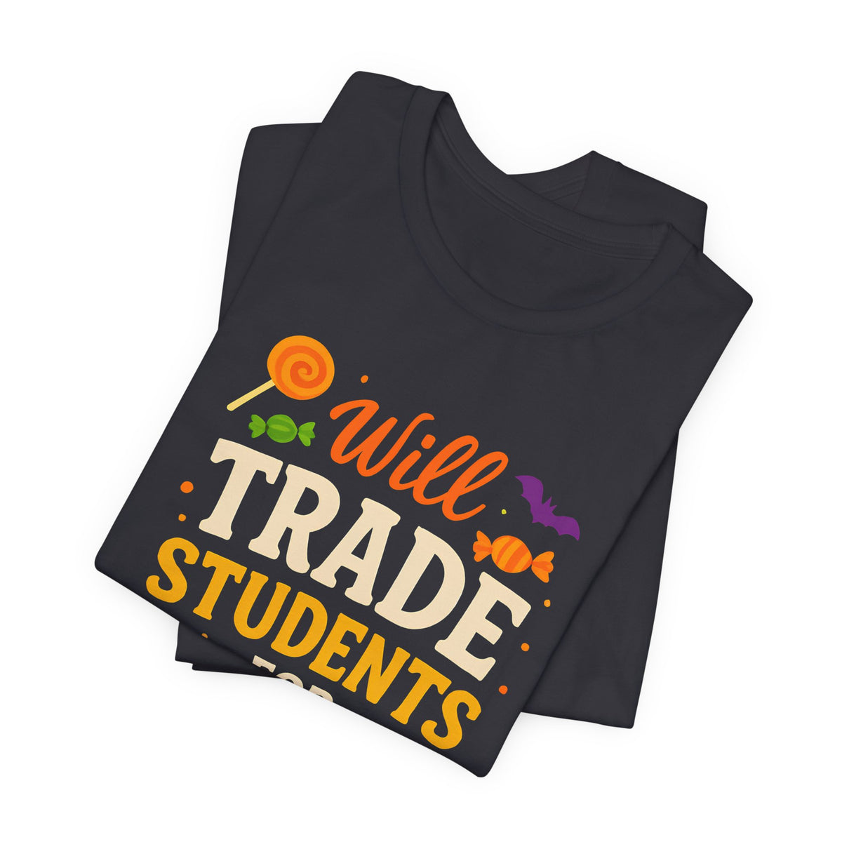 "Échange Élèves Contre Bonbons Prof Mignonne Déguisement Halloween T-Shirt"