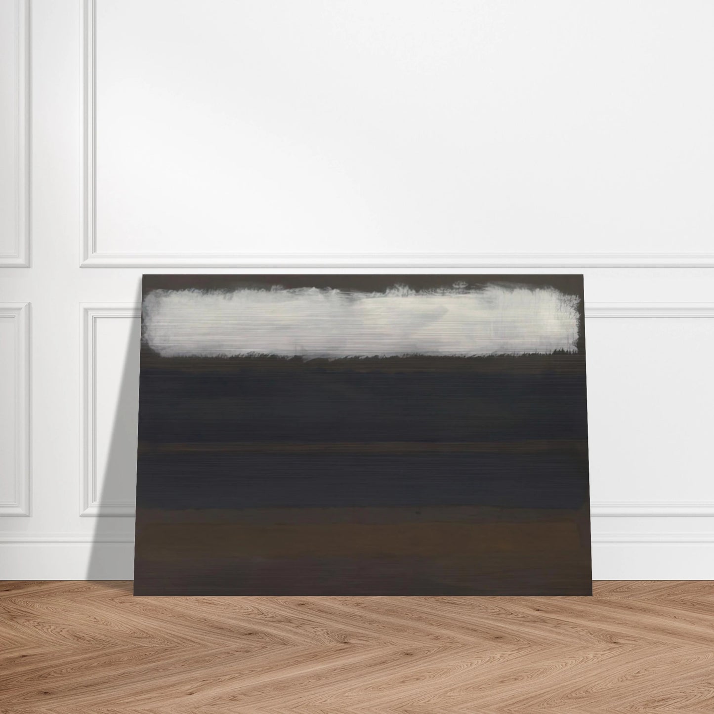 No. 14 Horizontals, White over Darks - 1961 - Mark Rothko Brushed Aluminum Print - 70x100 cm / 28x40 inches | Mark Rothko Aluminum Print | Mark Rothko Prints