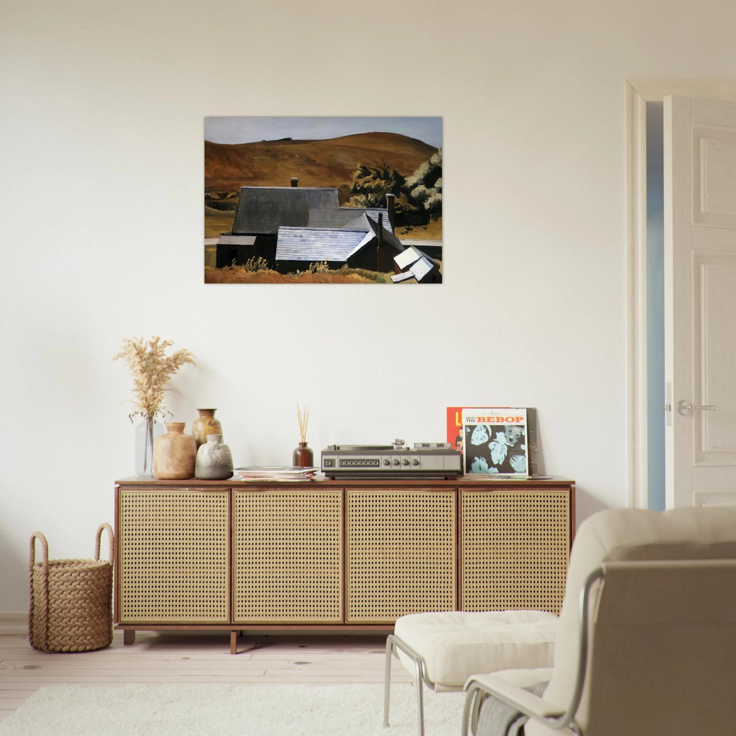 Burly Cobb s House, South Truro - Edward Hopper Brushed Aluminum Print - 70x100 cm / 28x40 inches | Edward Hopper Aluminum Print | Edward Hopper Prints