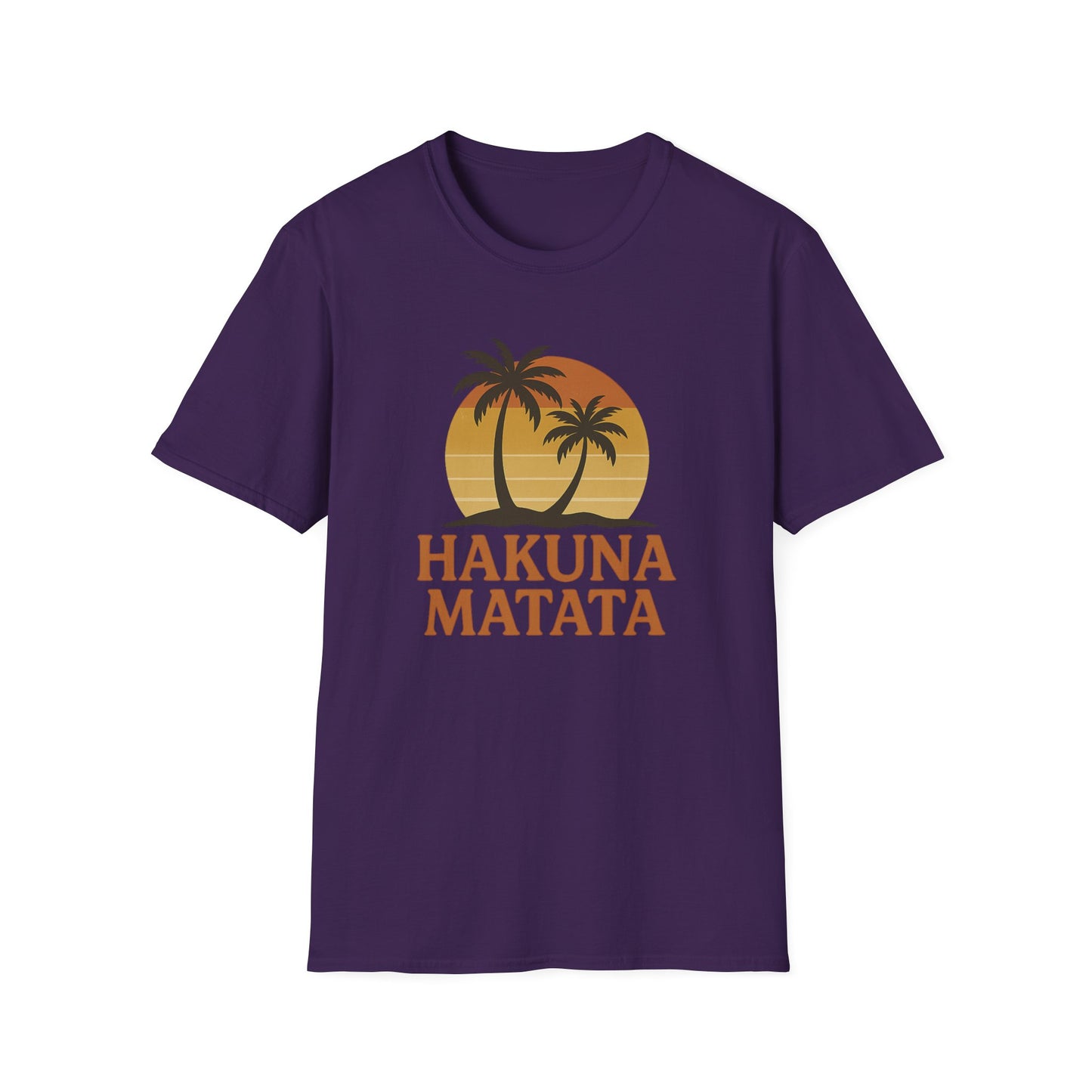 Hakuna Matata T-shirt rétro graphique, T-shirt à l'humeur positive "Pas de soucis", T-shirt inspiré des années 90, Haut avec citation feel-good, Cadeau unisexe