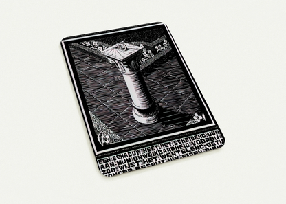 EMBLEMATA SUNDIAL By MC Escher Pack of 10 Post Cards | MC Escher Post Cards | A6 (10.5 x 14.8 cm) - 4.1 x 5.8 inches