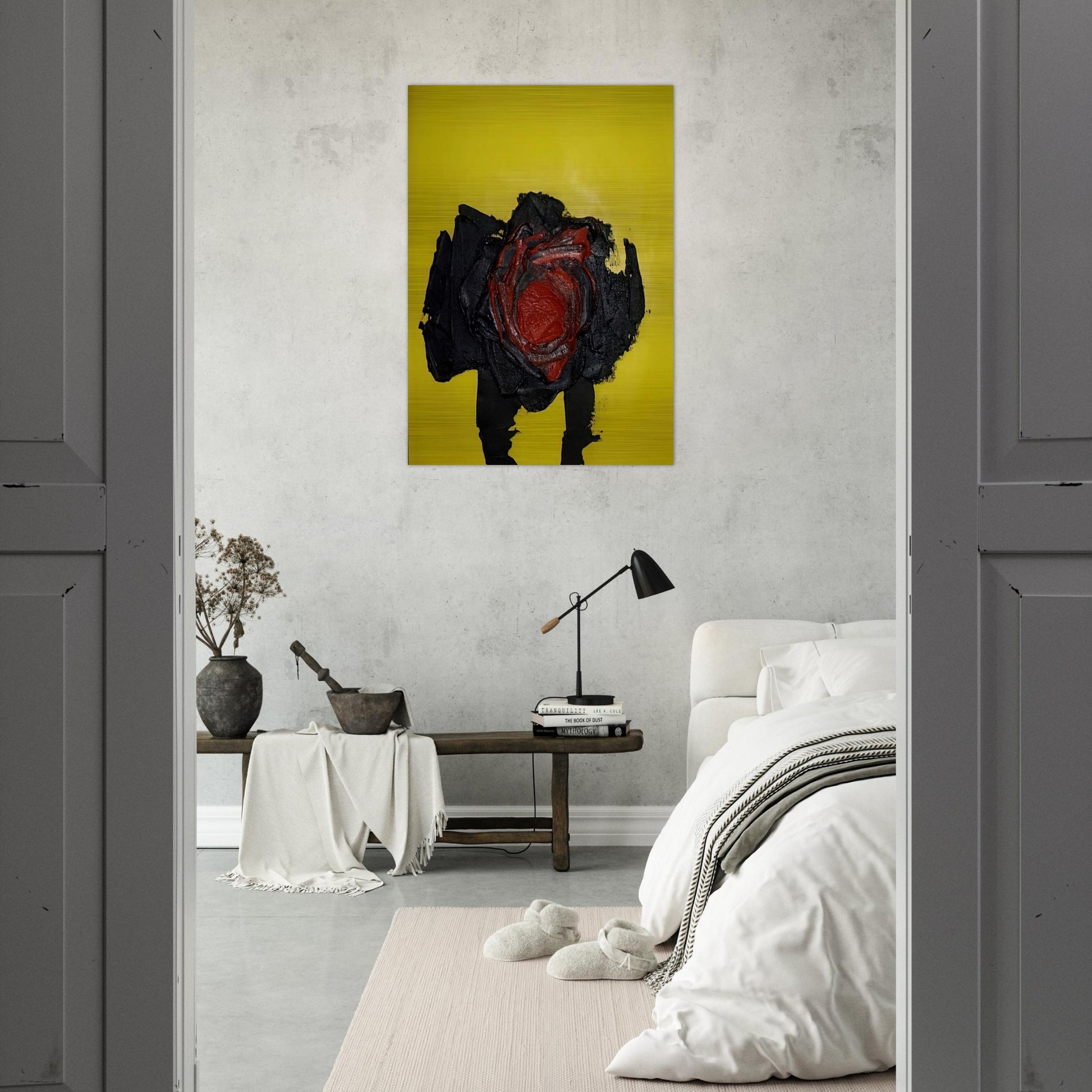 UNTITLED 1963 - Luis Feito Brushed Aluminum Print - 70x100 cm / 28x40 inches | Luis Feito Aluminum Print | Luis Feito Prints