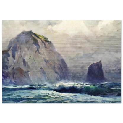 Cape St. Elias - 1928 - Sydney Laurence Brushed Aluminum Print - 70x100 cm / 28x40 inches | Sydney Laurence Aluminum Print | Sydney Laurence Prints