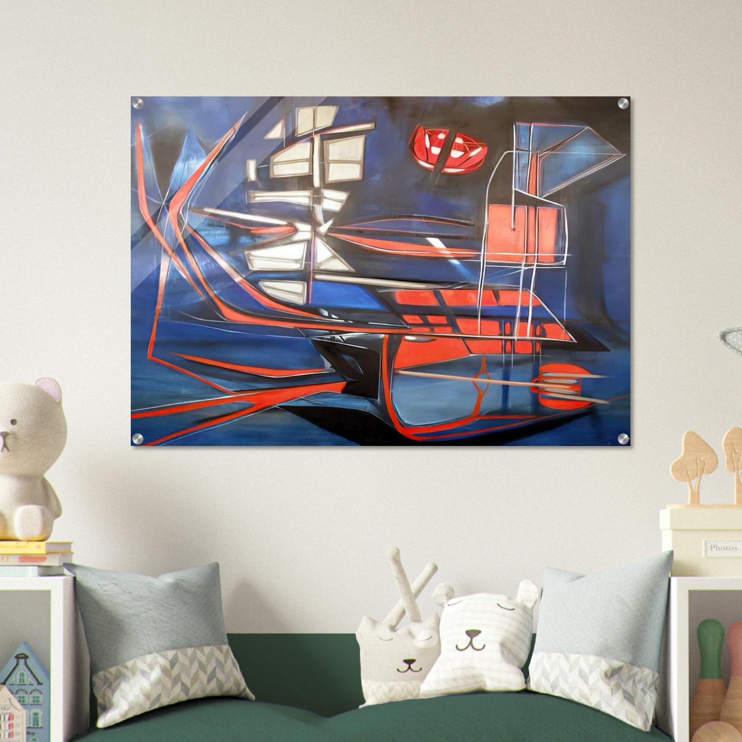 Science Fiction - 1948 - Jimmy Ernst Acrylic Print - 70x100 cm / 28x40″ inches